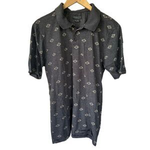 O'Neill Men's Pullover Casual Polo Abstract Art ztec Southwestern Print Shirt M